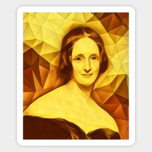 Mary Shelley Golden Portrait | Mary Shelly Artwork 10 Magnet